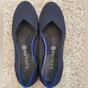 Rothy’s The Flat Navy Blue Round Toe Flats Size 10.5